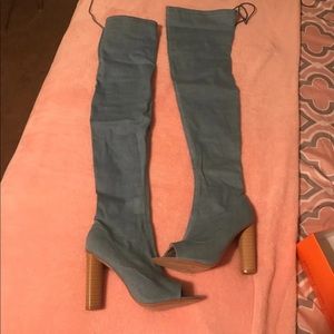 FashionNova Denim Thigh High